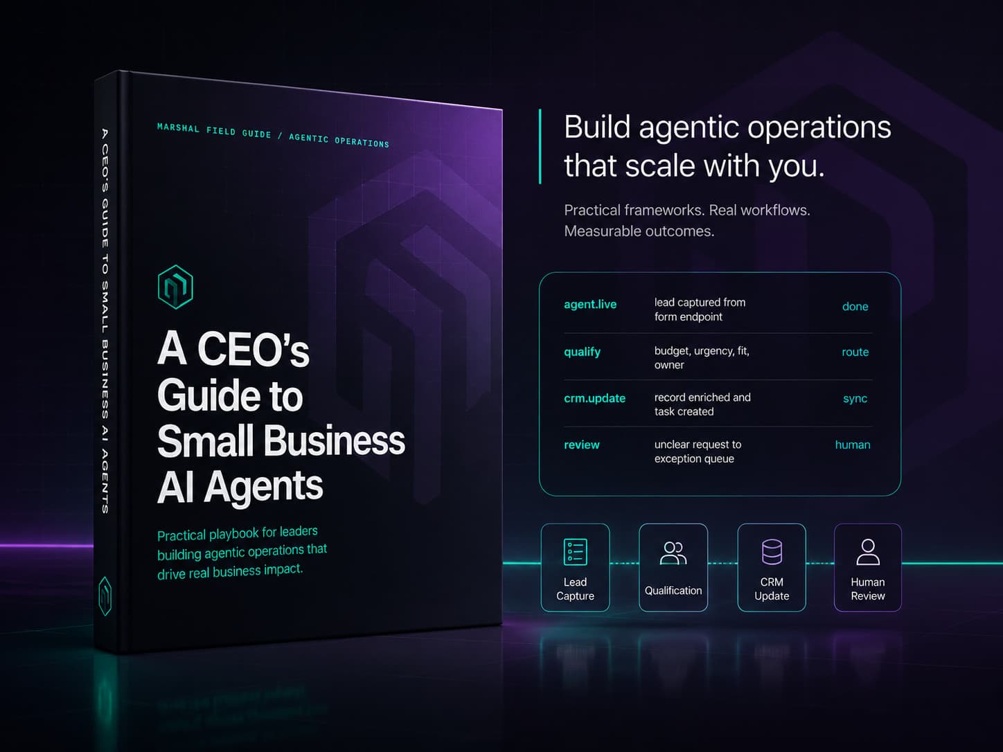 Promotional image for The CEO's Guide to Small Business AI Agents